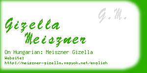 gizella meiszner business card